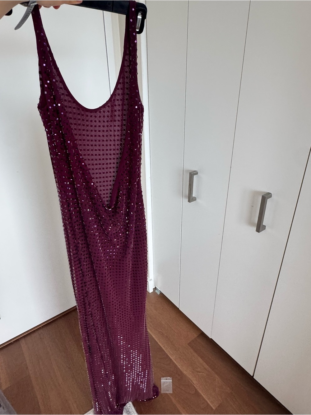 Meshki Plum Sequin Maxi Dress - Picture 3 of 5